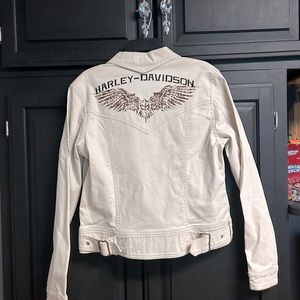Harley Davidson jean jackets (2) sold as a pair
